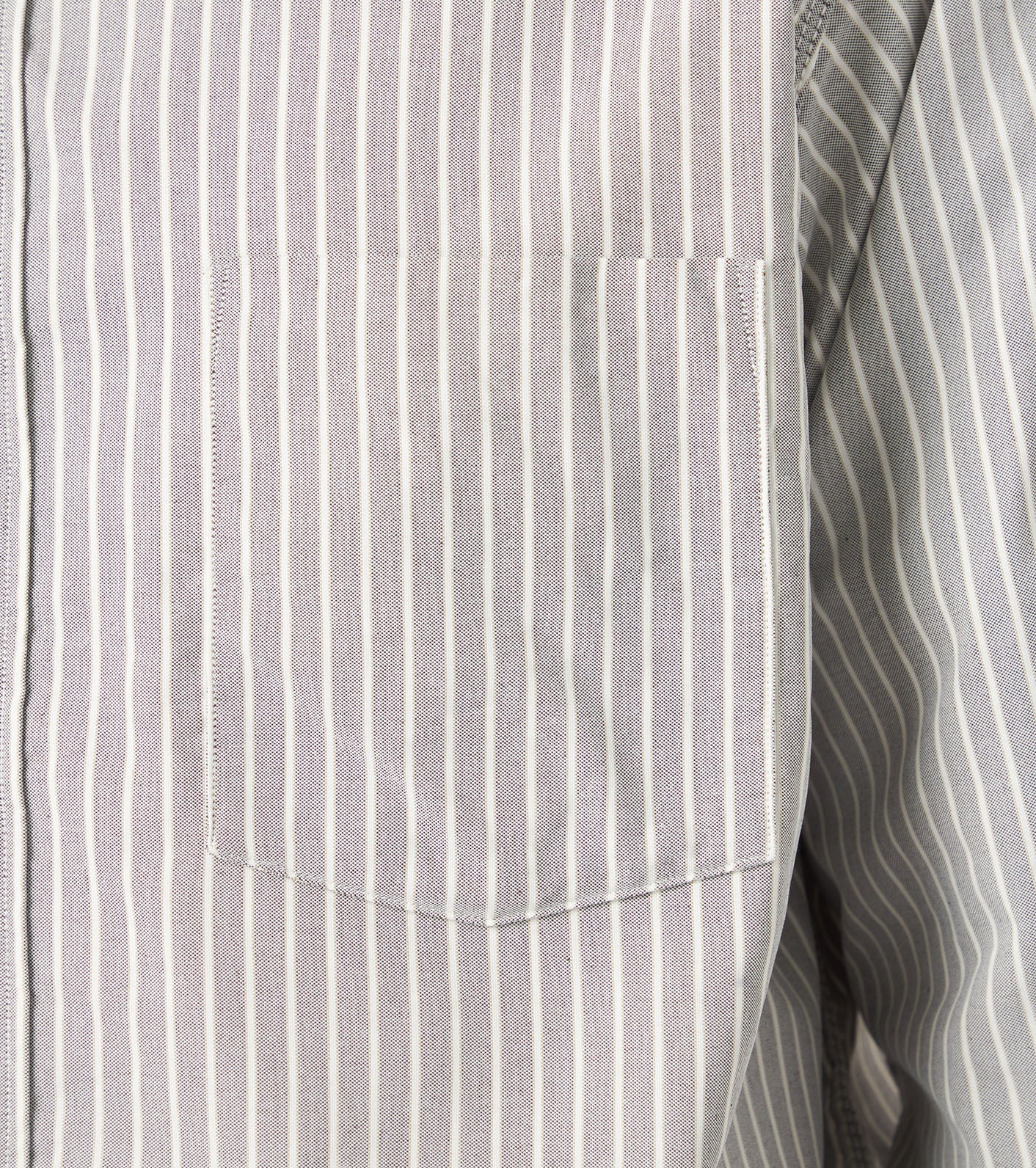 Button Down Stripe Wind Shirt