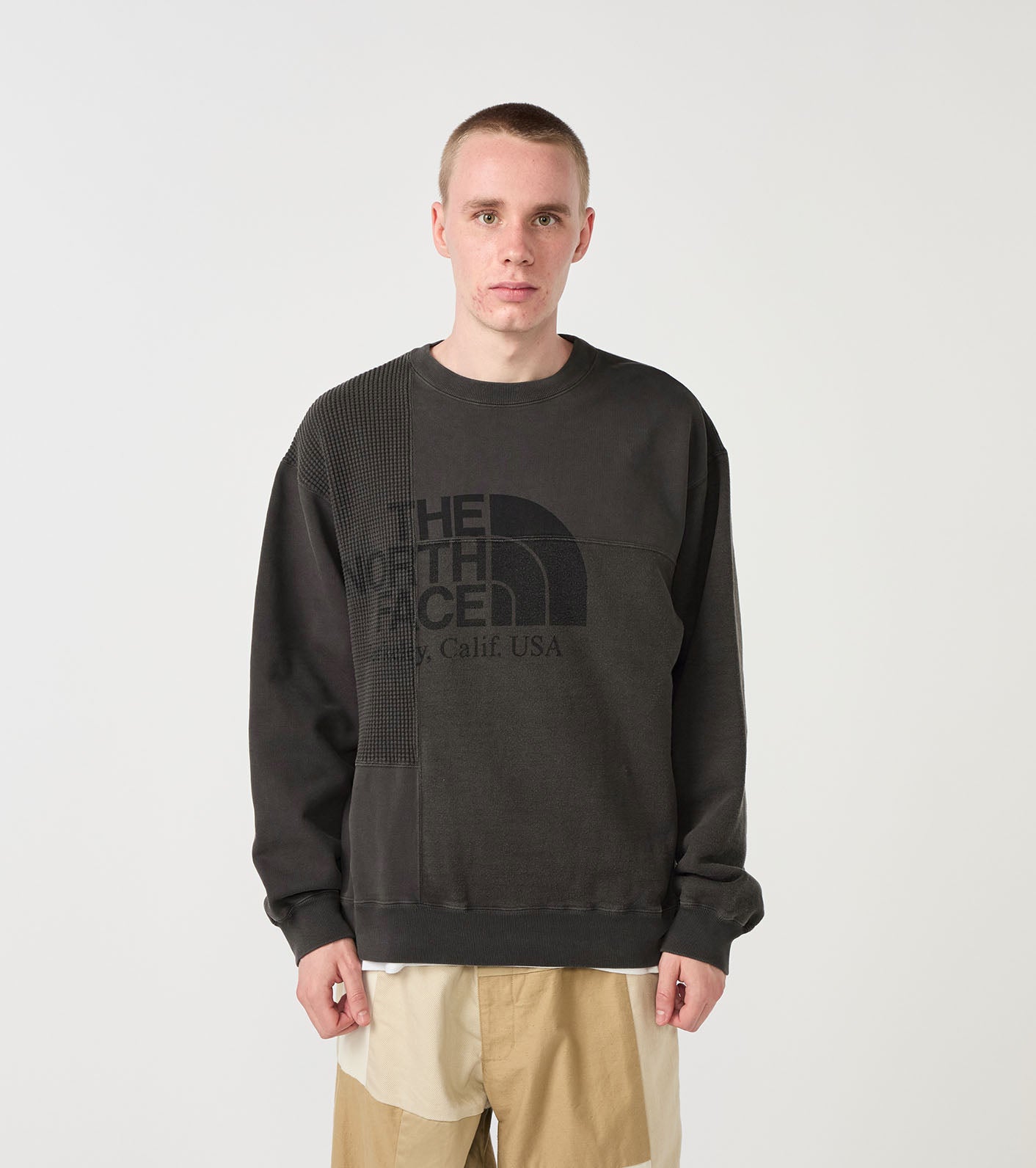 Field Patchworked Crewneck Sweatshirt