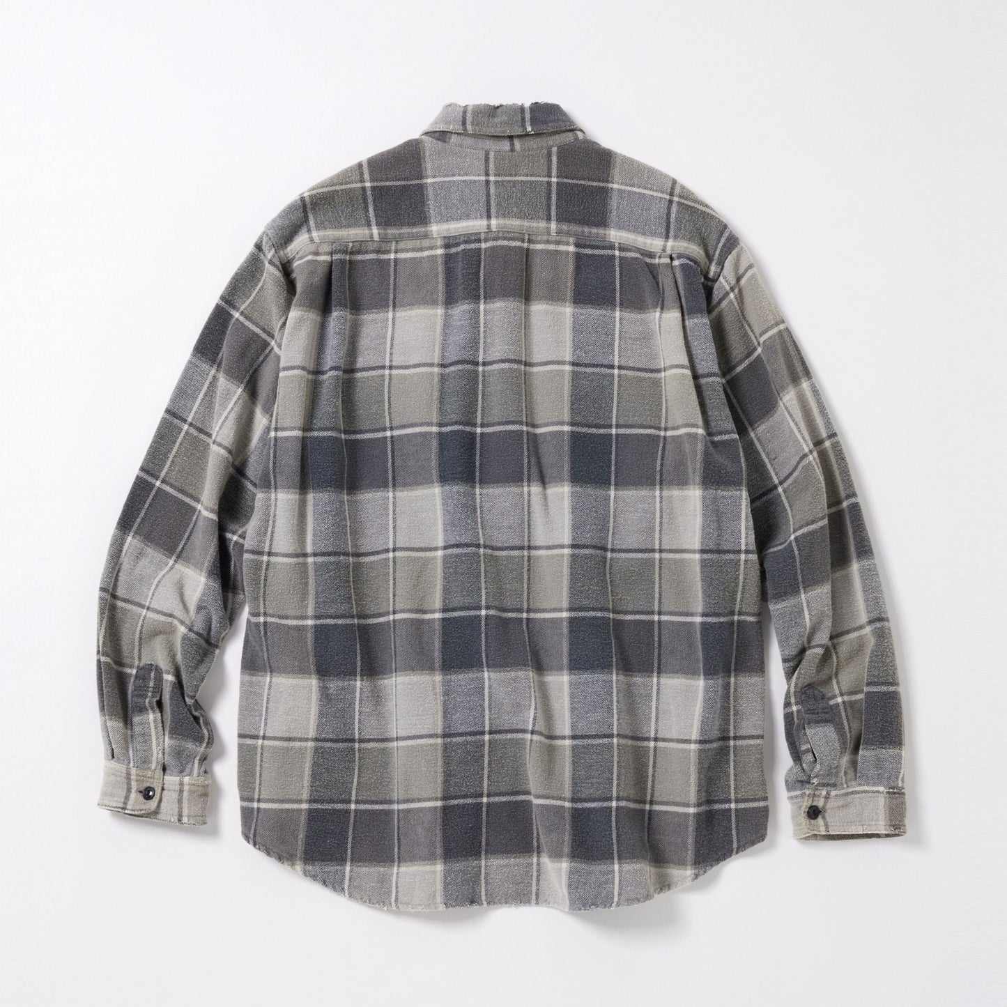 COTTON NEL CHECK L/S WORK SHIRT DAMAGE AGED 29196