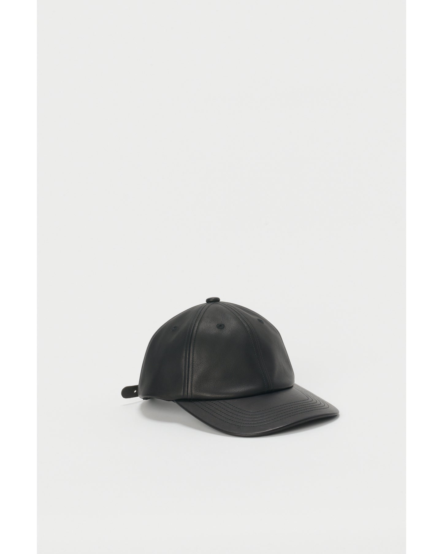 6 panel cap black