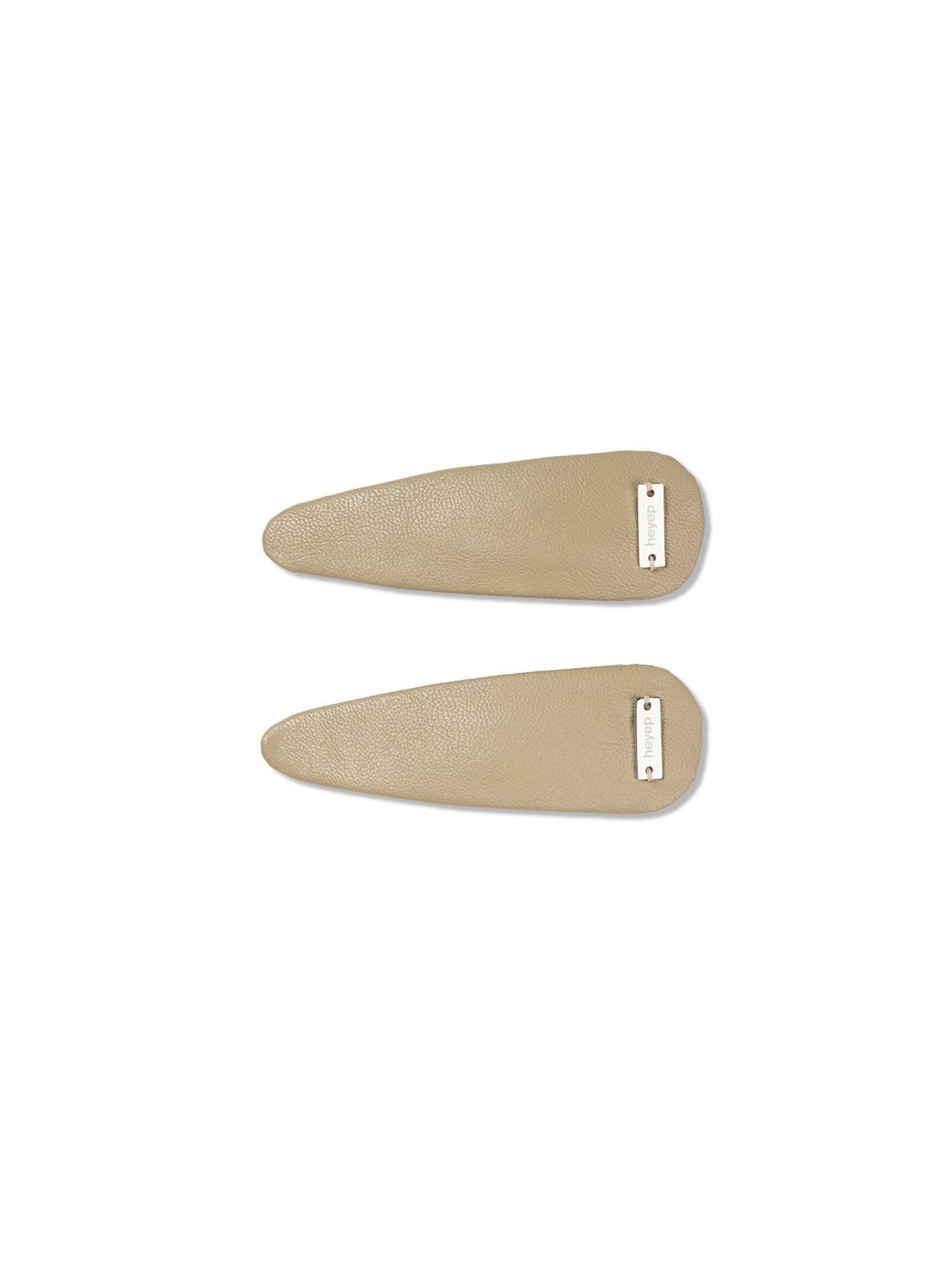 Faux Leather Hair Clips 2 Piece Set