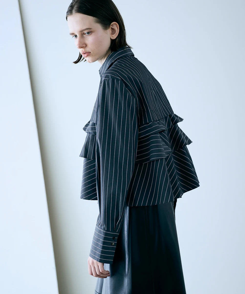 layered raffle blouse