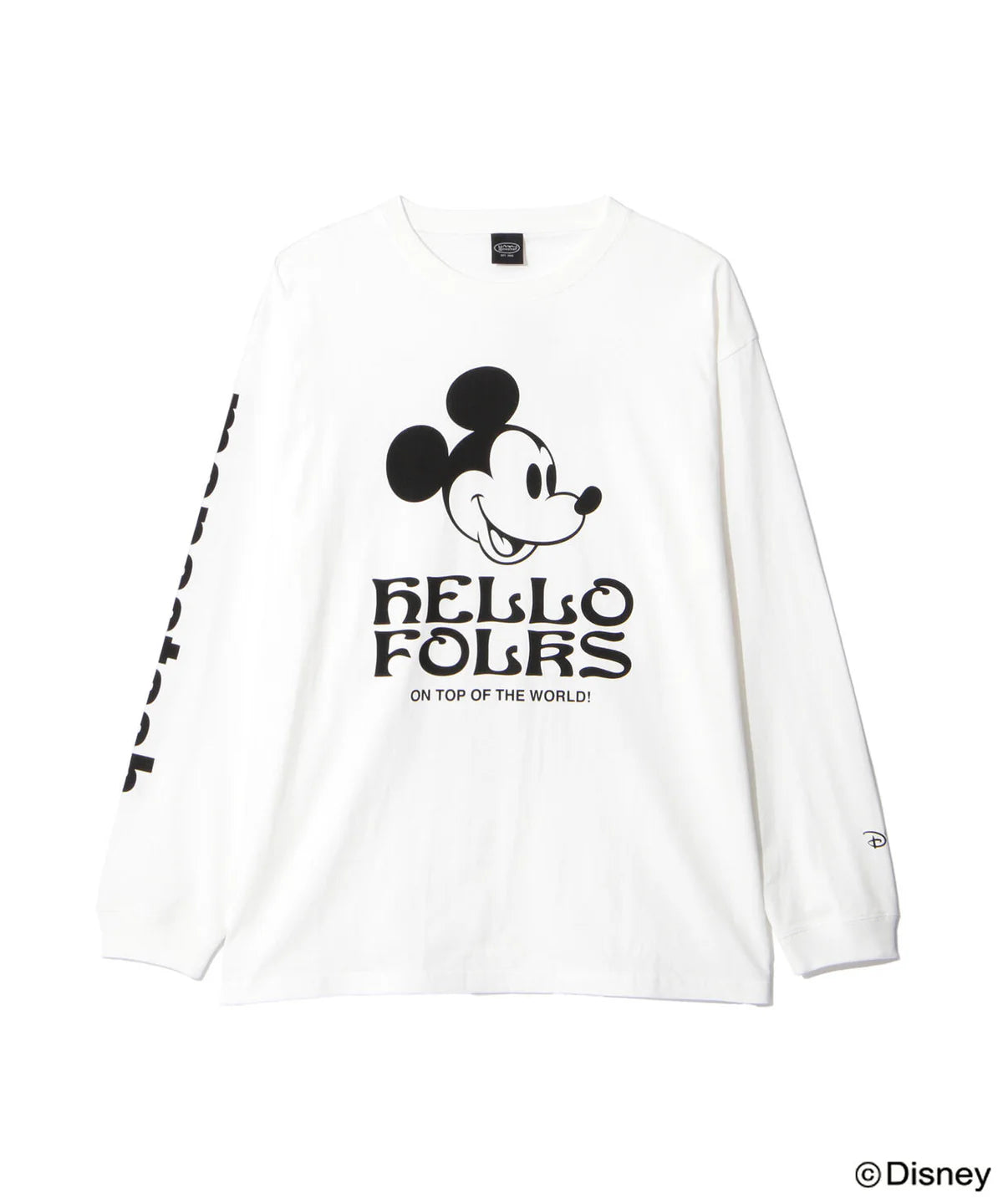MICKEY L/S TEE HELLO FOLKS