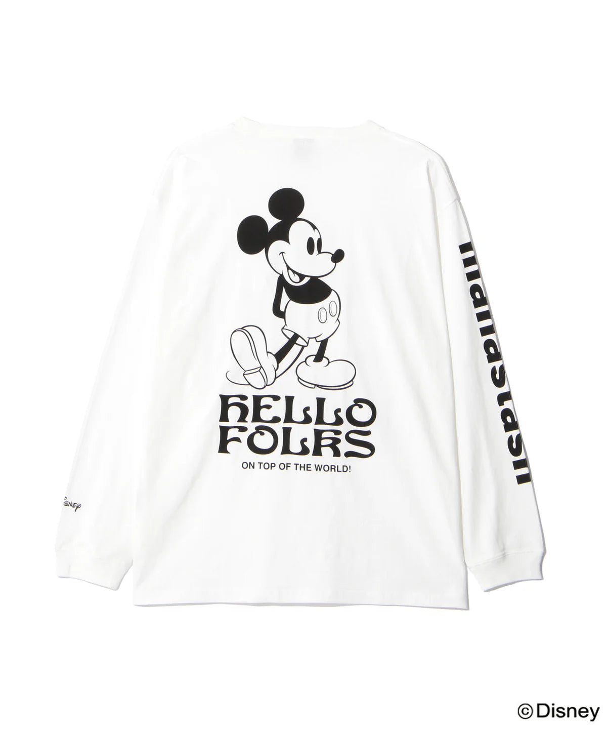 MICKEY L/S TEE HELLO FOLKS