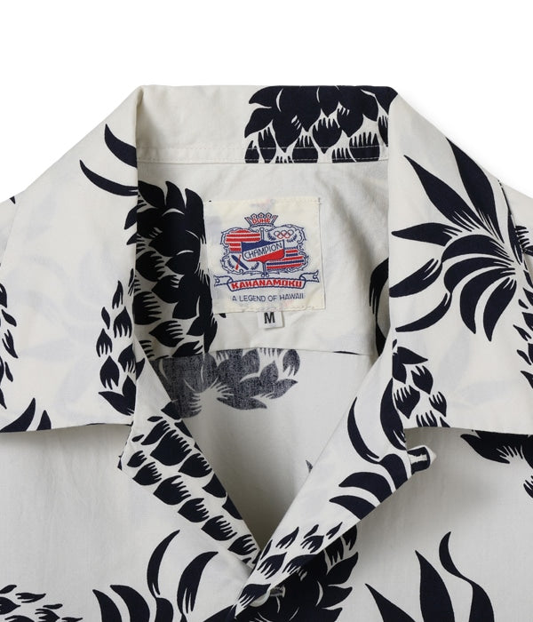 DUKE KAHANAMOKU COTTON HAWAIIAN SHIRT “DUKE'S PINEAPPLE” DK37811