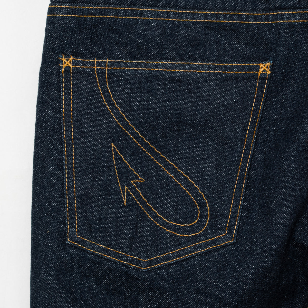 DARK INDIGO DENIM PANTS ONE WASH