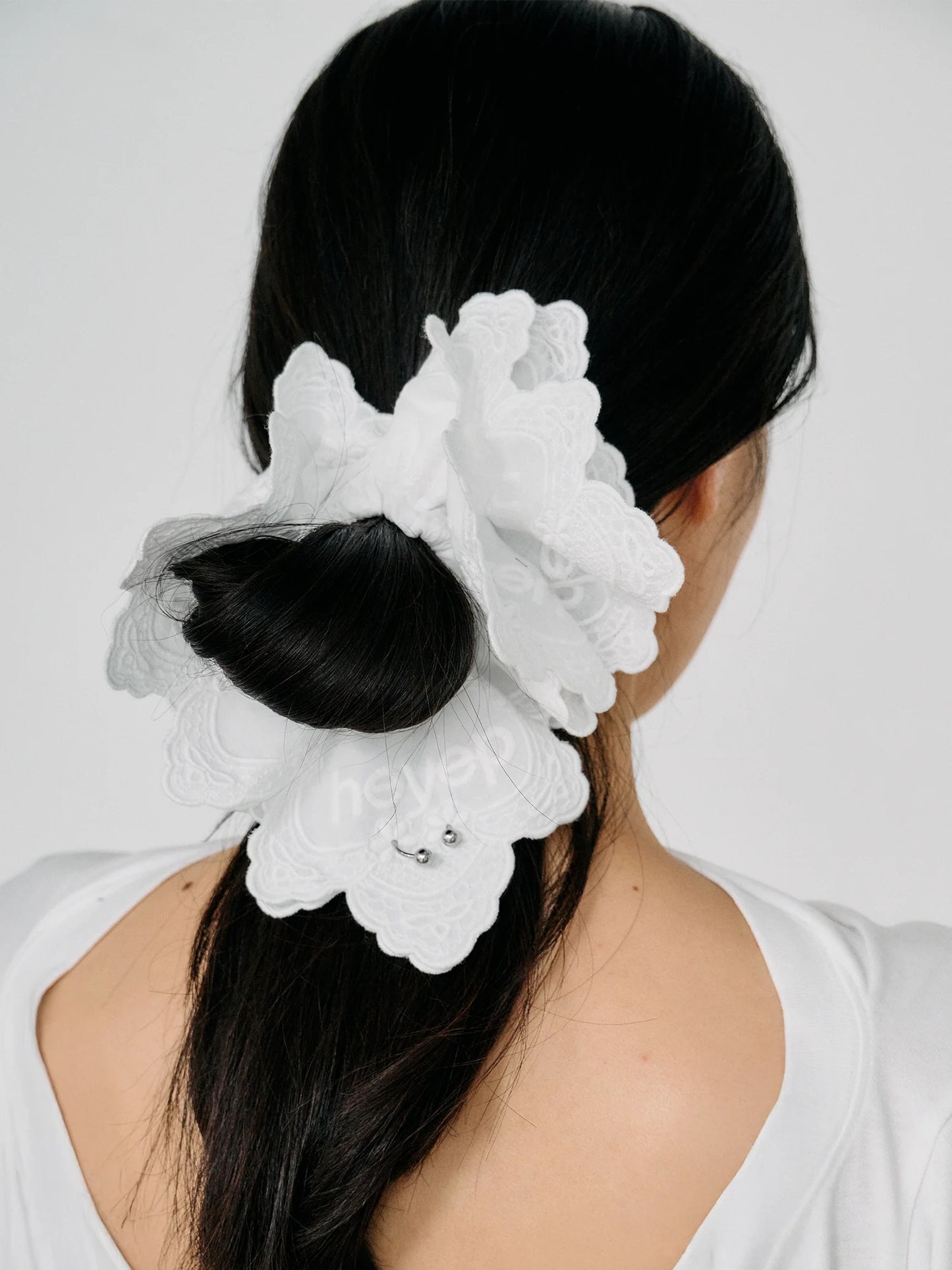 Pierced Lace Scrunchie