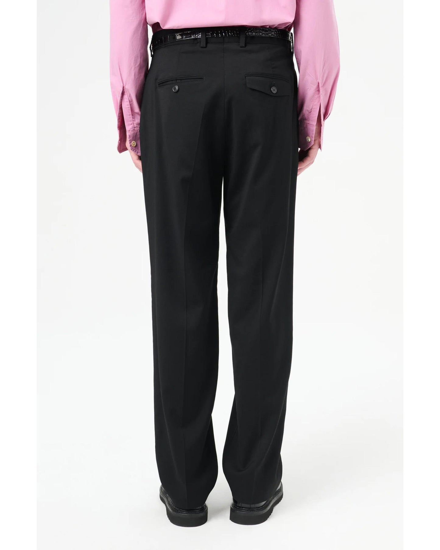 CHINO 22 Black Worsted Wool