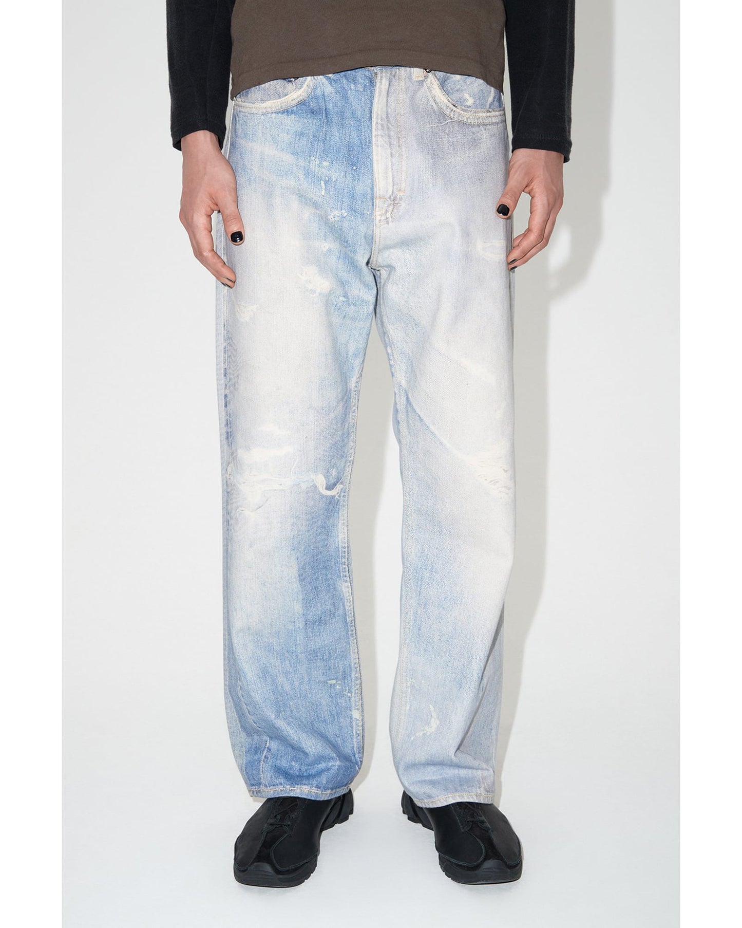 THIRD CUT Degital Denim Print