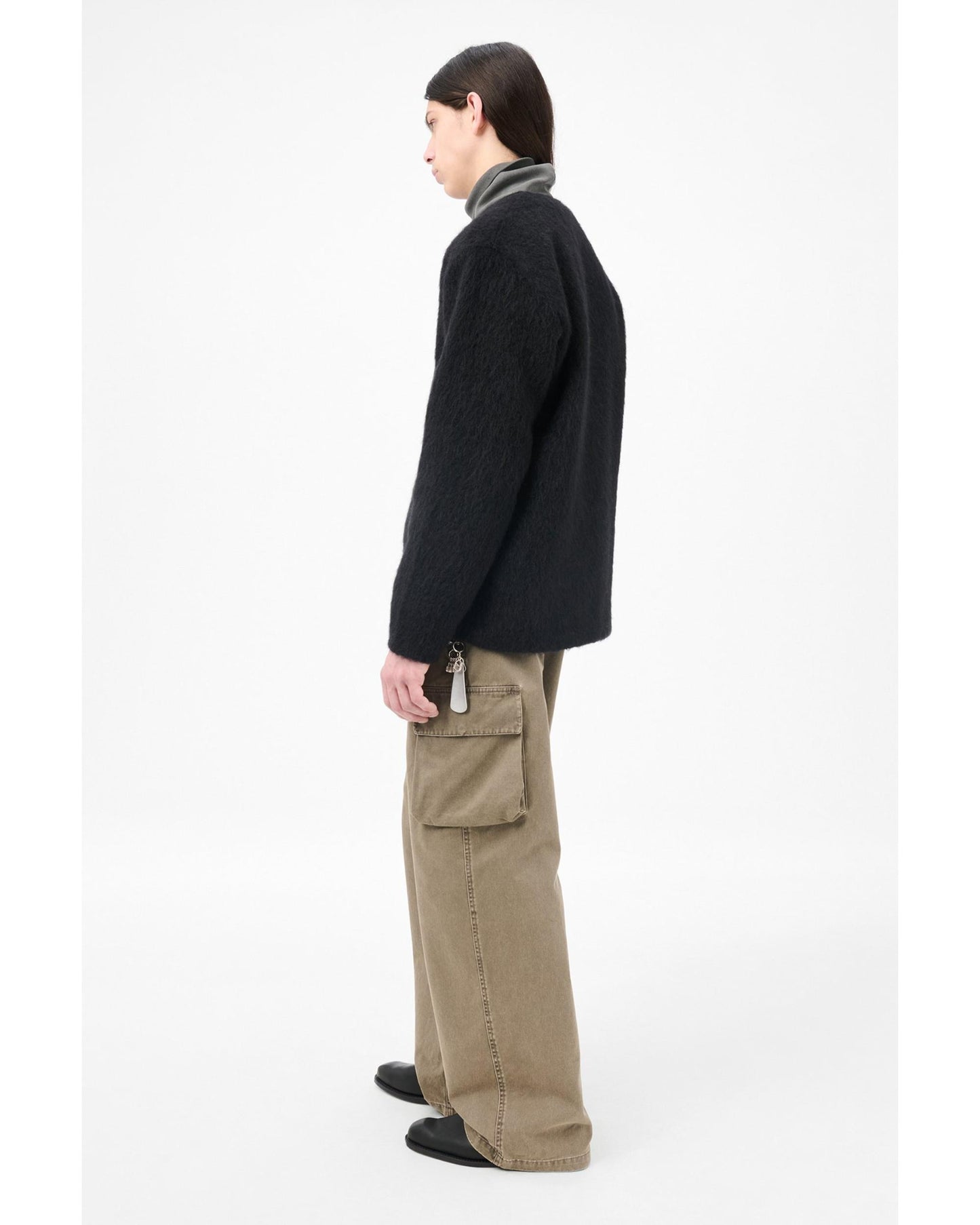 MOHAIR CARDIGAN BLACK