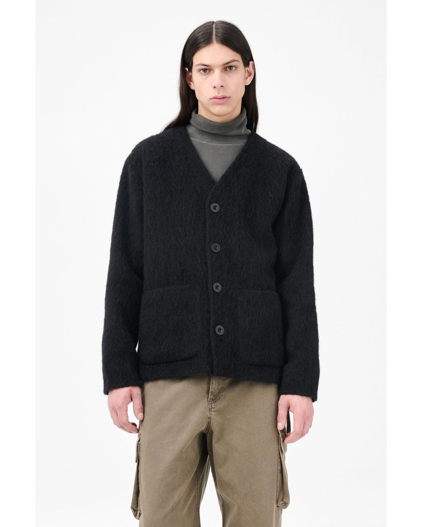 MOHAIR CARDIGAN BLACK