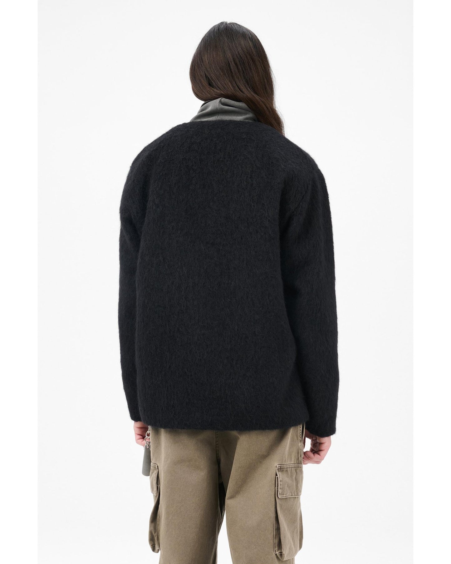 MOHAIR CARDIGAN BLACK