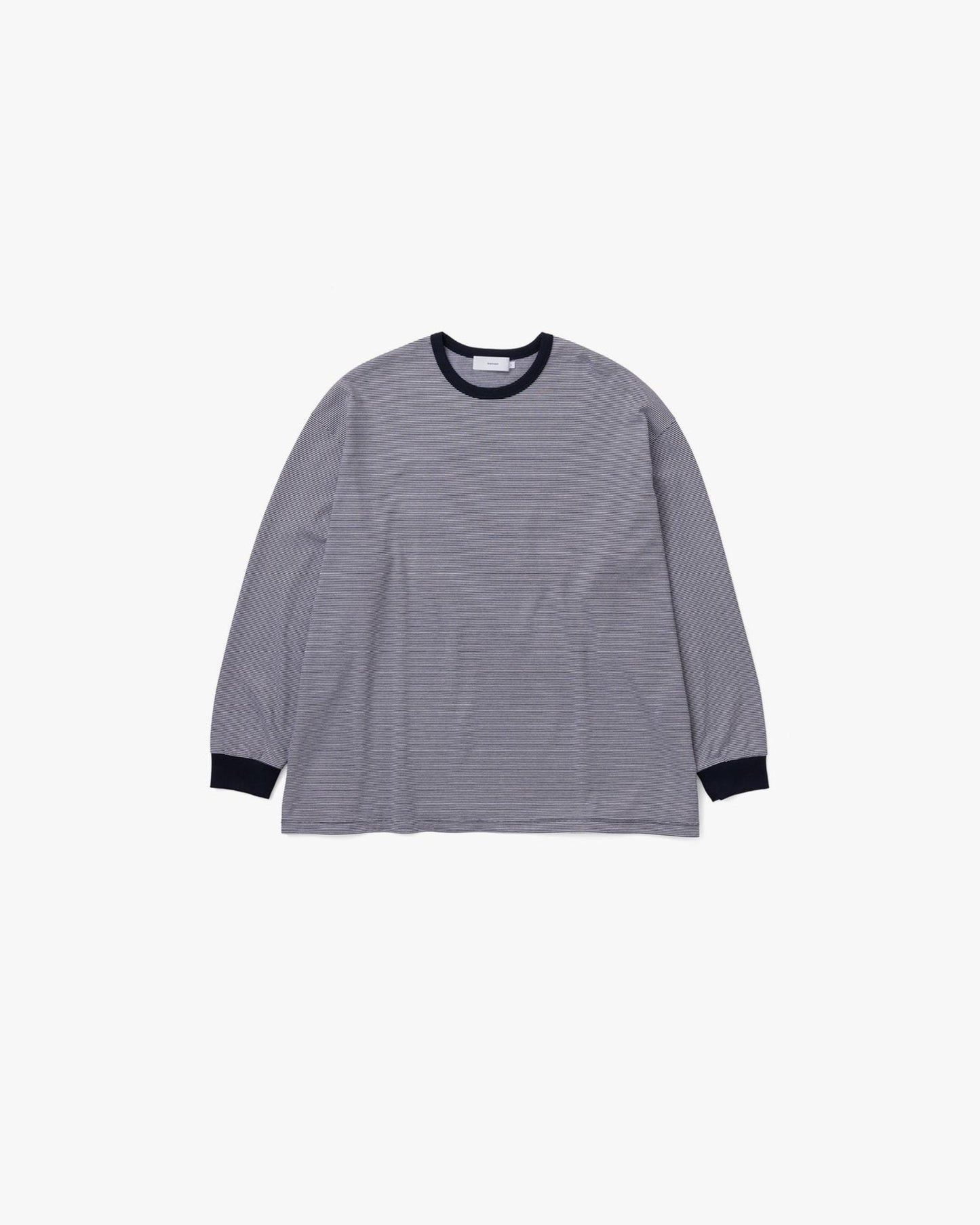 Narrow Border L/S Tee NAVY×WHITE