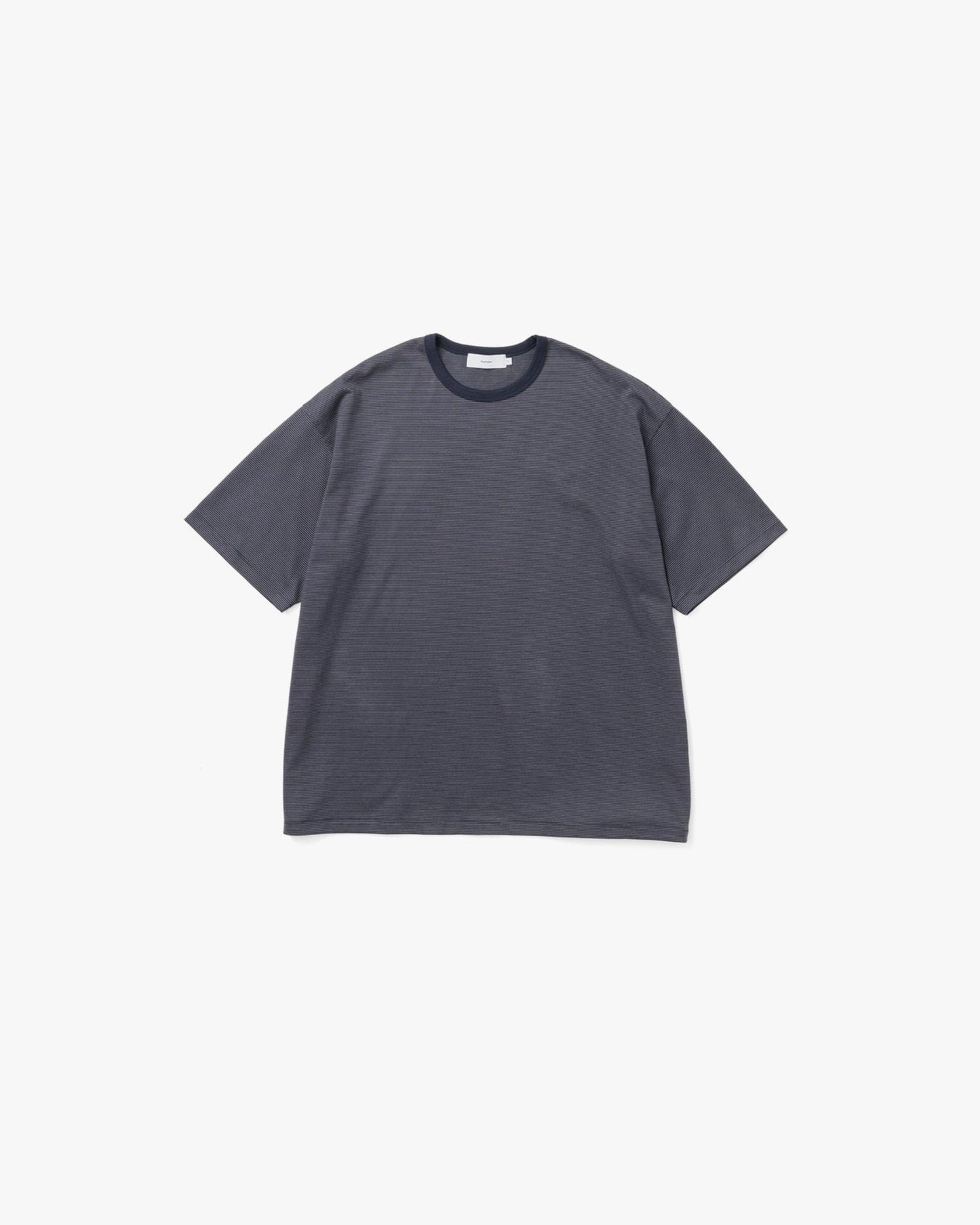 Narrow Border S/S Tee NAVY×GRY