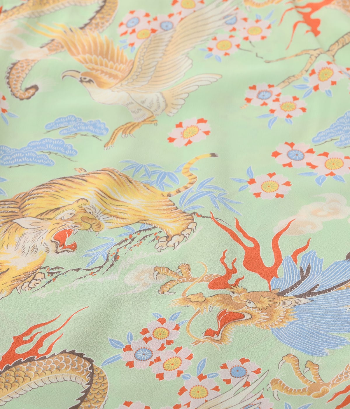 RAYON HAWAIIAN SHIRT “THE TRIANGULAR FIGHT” SS39414