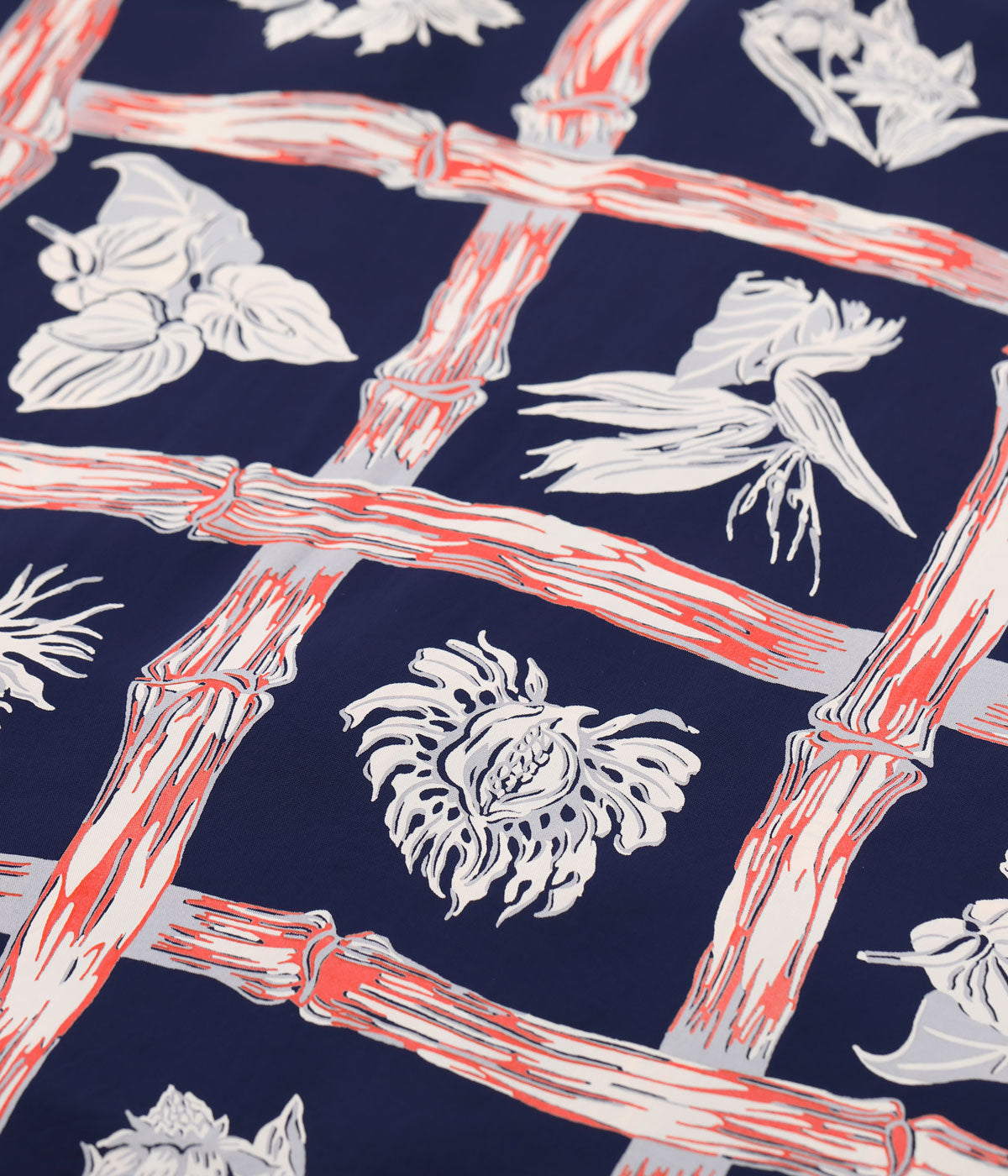 RAYON HAWAIIAN SHIRT “ISLAND PLANTS” SS39419