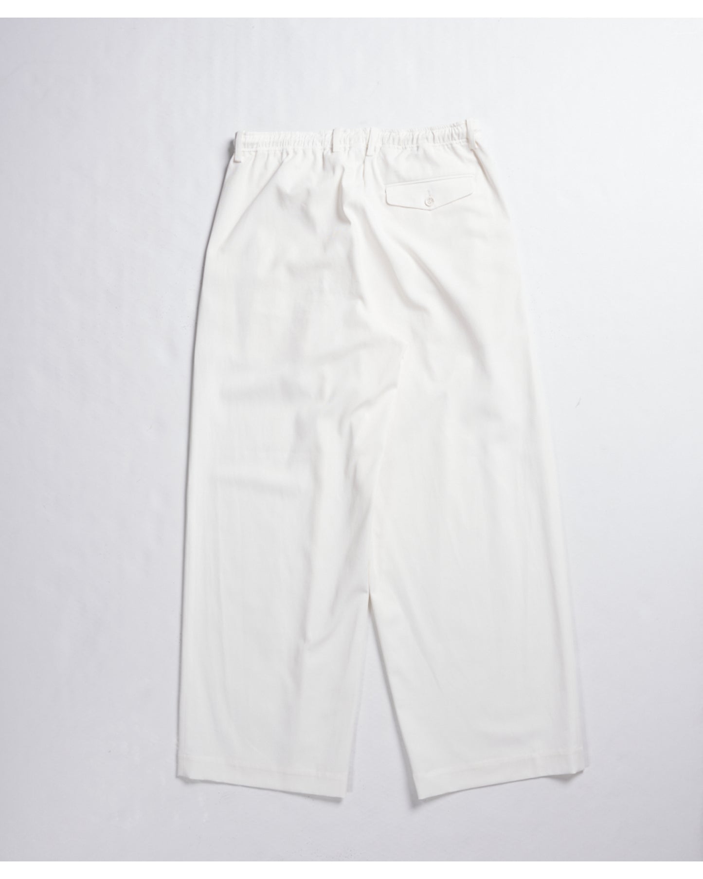 TRIPLE PLEATED EASY TROUSERS WHITE