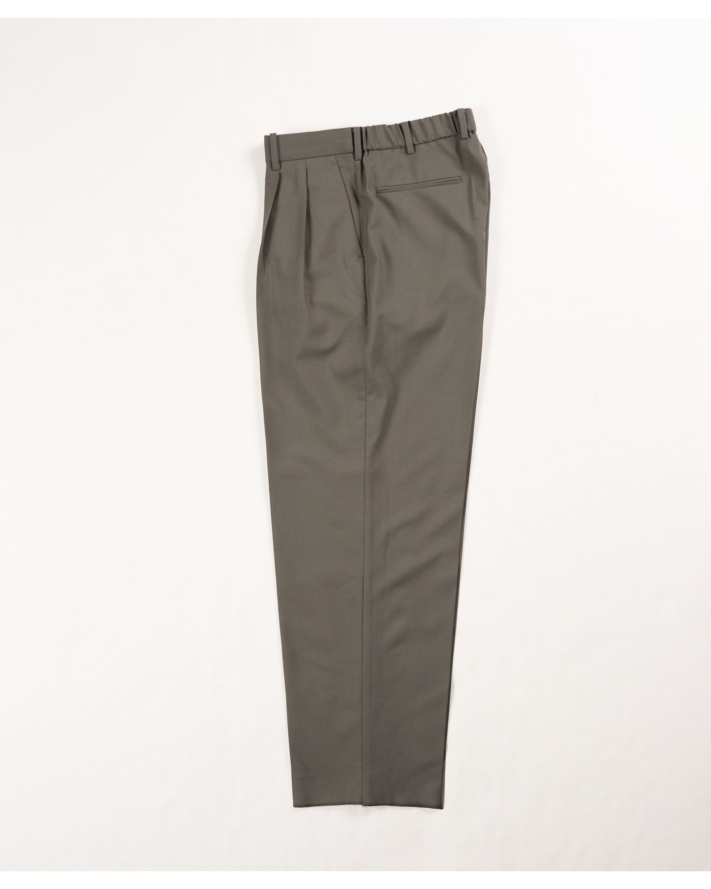 CLASSIC FIT DOUBLE PLEATED TROUSERS SAGE GREEN