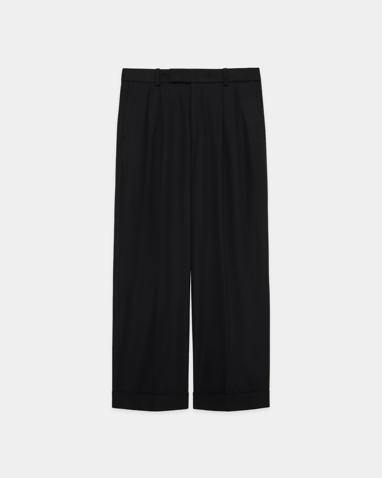 DOUBLE PLEATED SEMI EASY TROUSERS