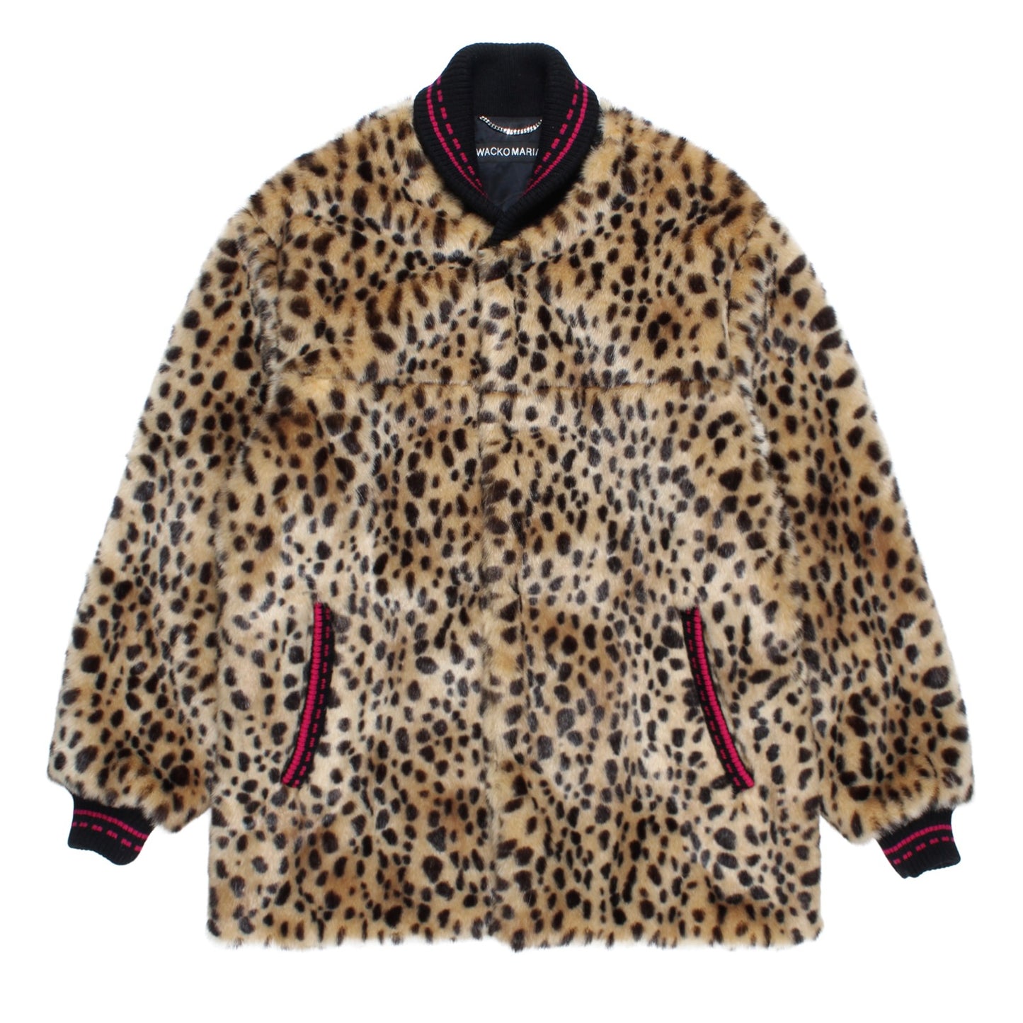 LEOPARD FUR CAR CLUB JACKET