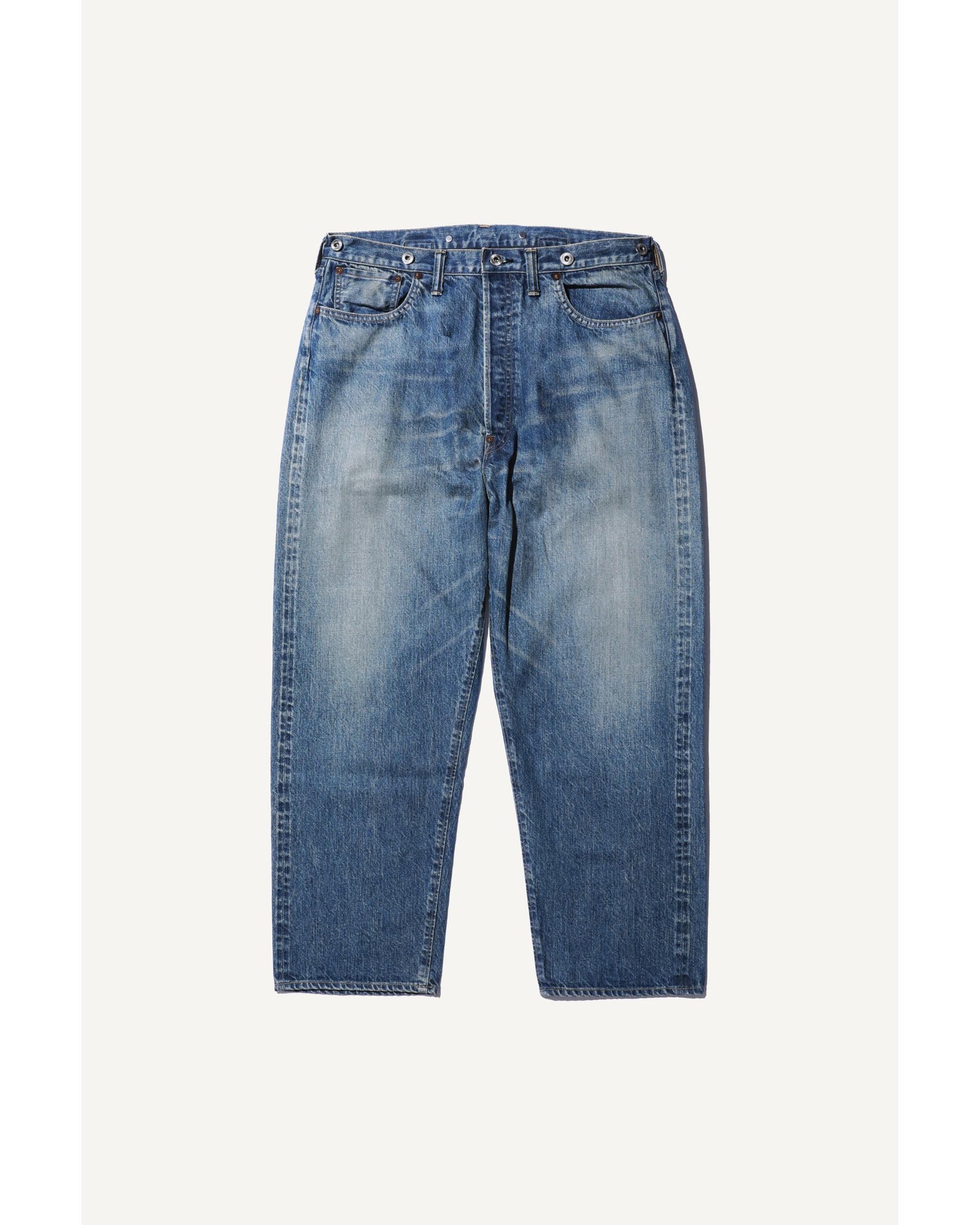 No.22 Washed Wide Denim Pants