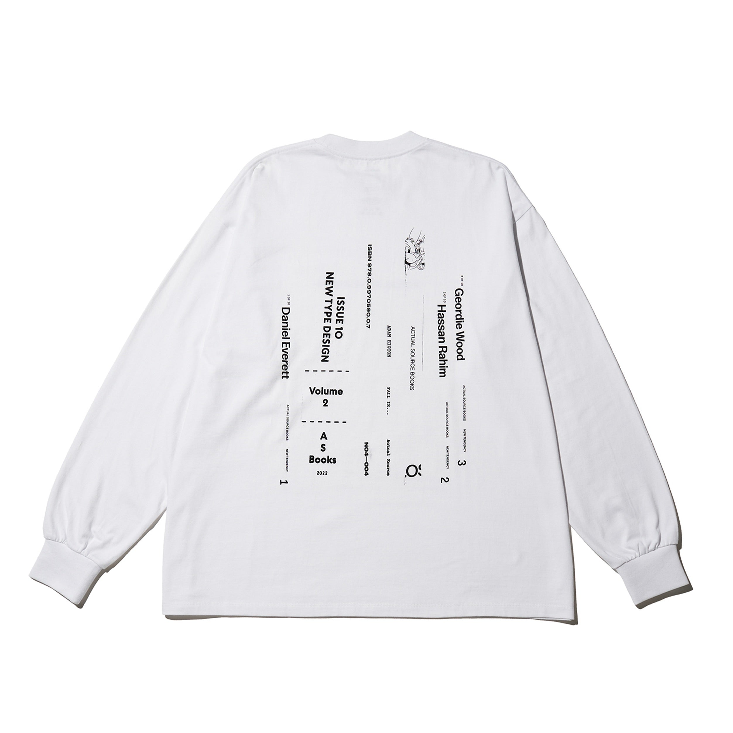 【未使用】FreshService CORPORATE L/S TEE 白M Actual Source × FreshService CORPORATE L/S TEE “BOOK STACK