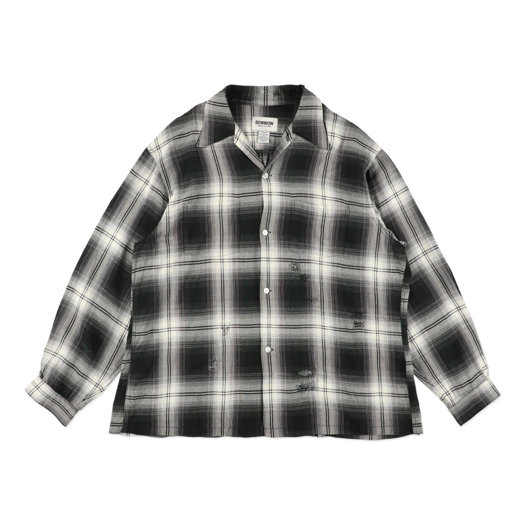 トップス BOWWOW REMADE RAYON PLAID SHIRT AGED REMADE RAYON PLAID SHIRT AGED – TIME AFTER TIME