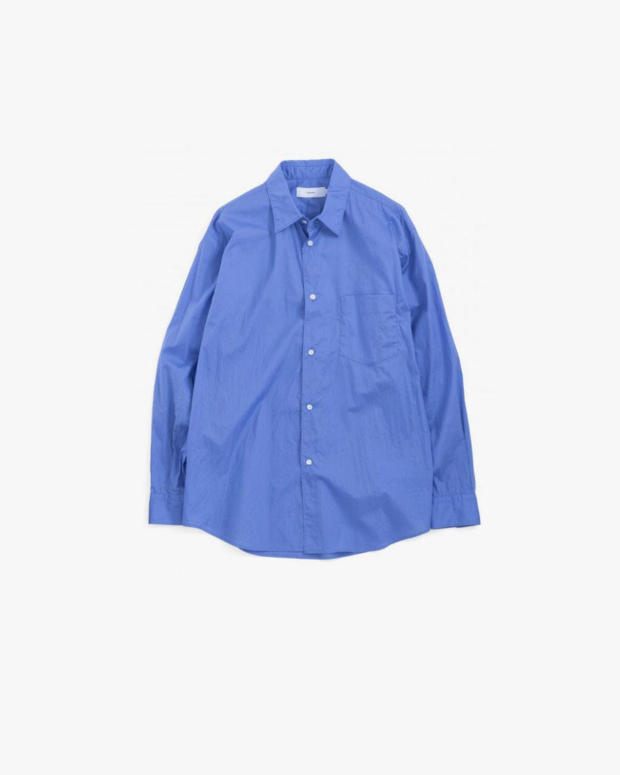 Broad Regular Collar Shirt BLUE