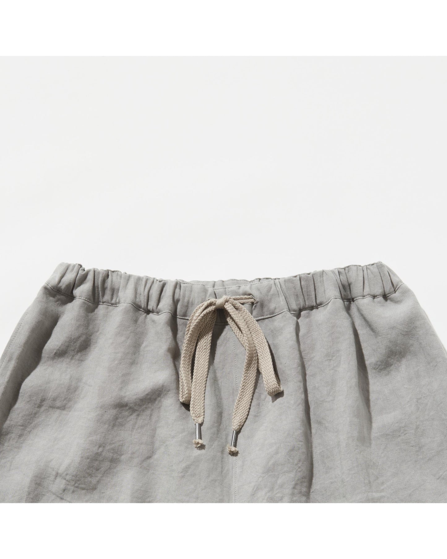 OVER PANTS C  LINEN  LIGHT GRAY