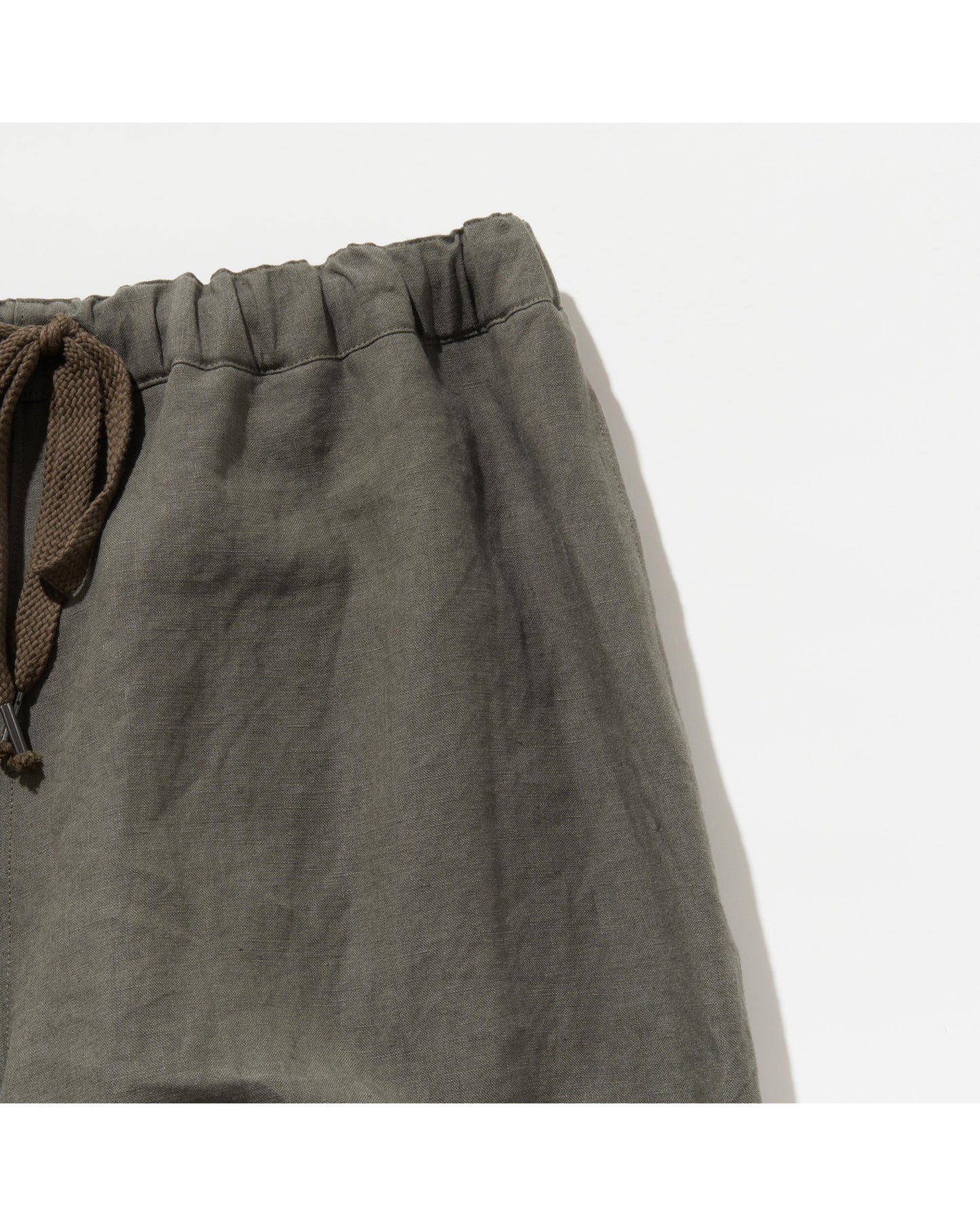 OVER PANTS C  LINEN  CHARCOAL