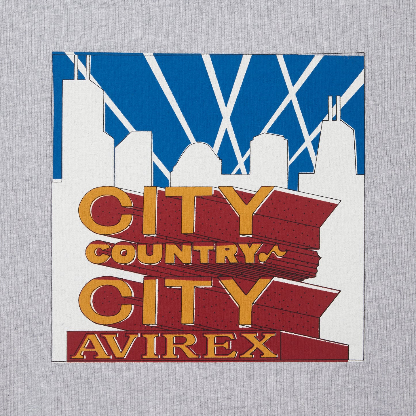 CITY COUNTRY CITY × AVIREX_APPLIQUE LOGO SWEATSHIRT