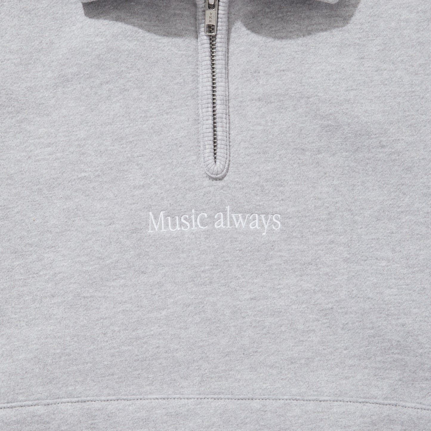 EMBROIDERED LOGO HALF ZIP SWEAT SHIRTS