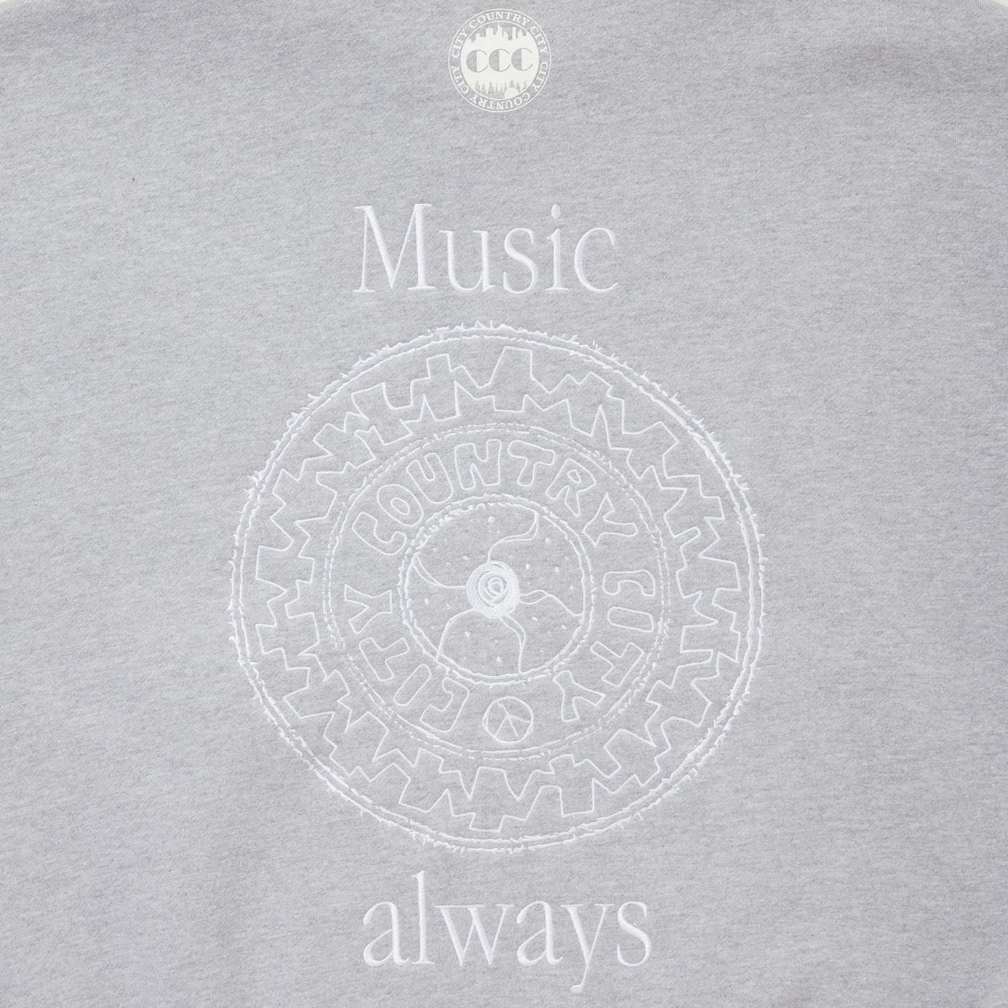 EMBROIDERED LOGO HALF ZIP SWEAT SHIRTS