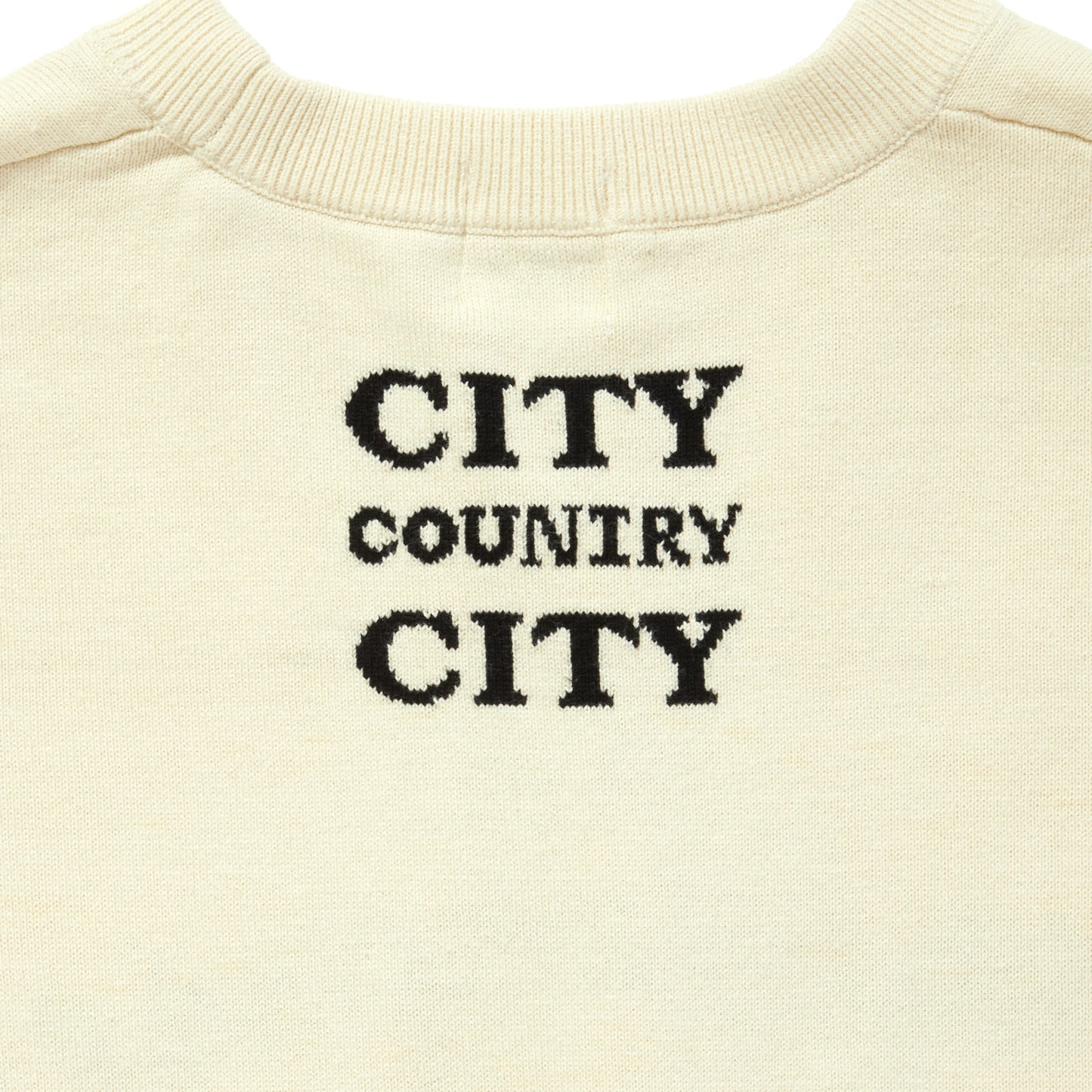 CITY COUNTRY CITY × WAR INTARSIA KNIT_WHY CAN'T WE BE FRIENDS?