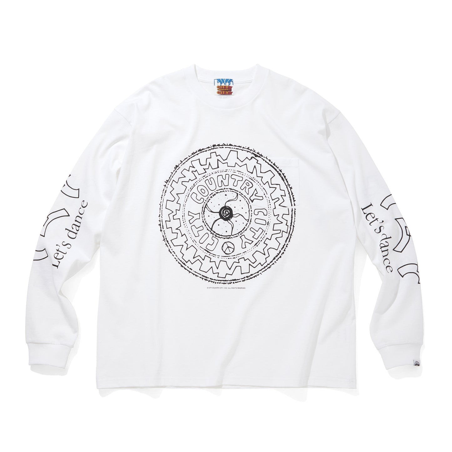 COTTON POCKET L/S T-SHIRT_LET'S DANCE