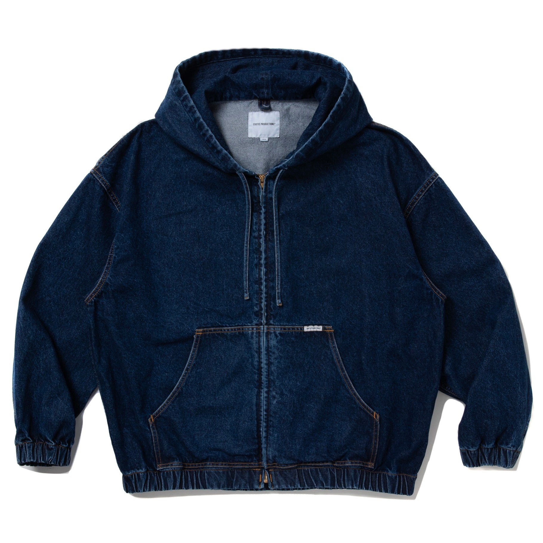 12.5oz Denim Zip Up Hooded Jacket (Indigo Fade) – TIME AFTER TIME