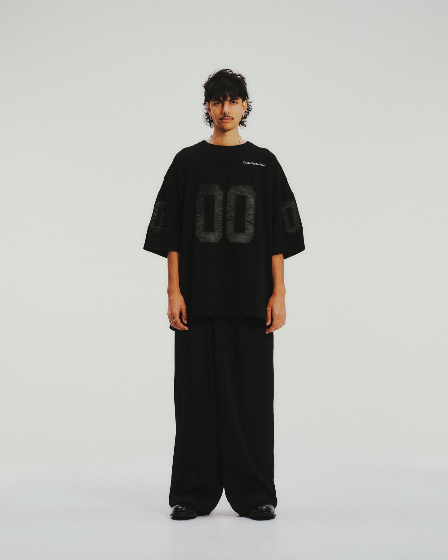 Plaited Jersey Football S/S Tee