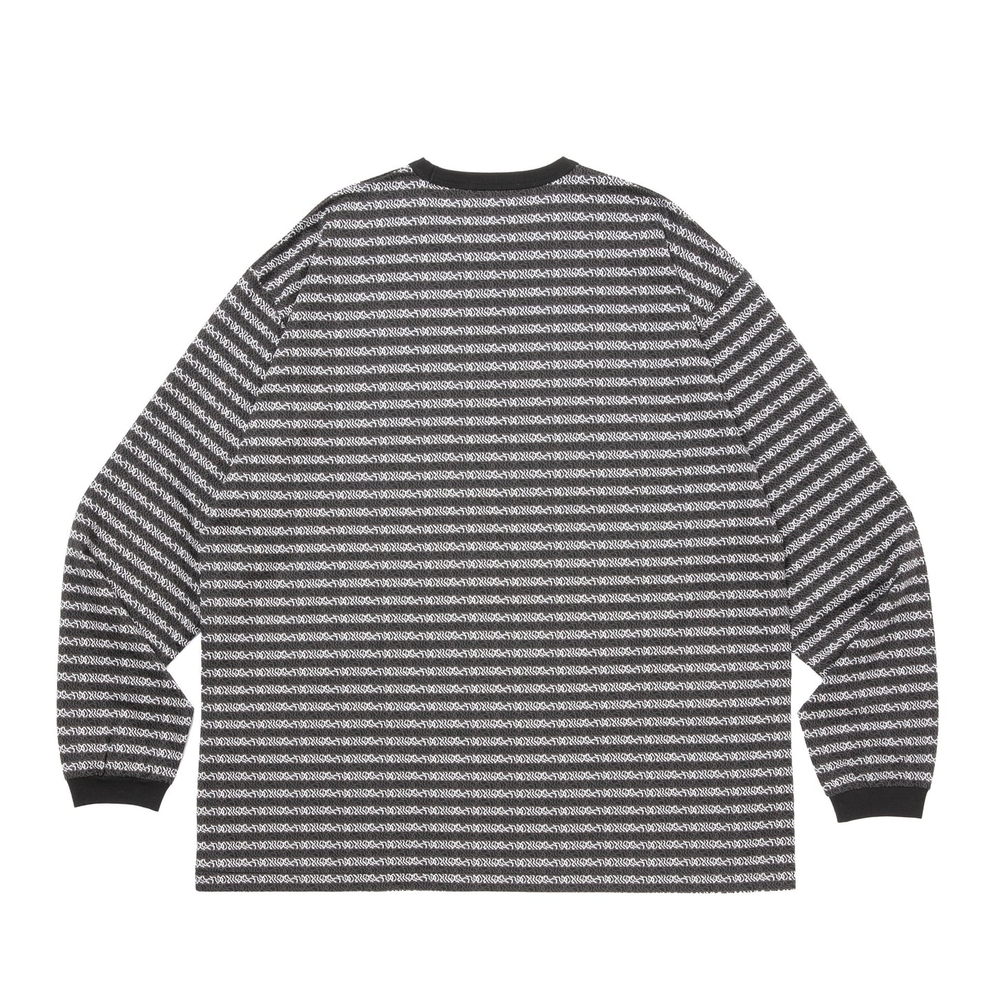 Supima Jacquard Border L/S Tee