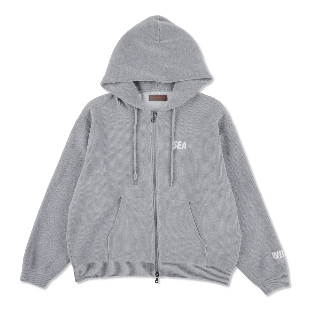 Mole Knit Zip Up Hooded Sweatshirt