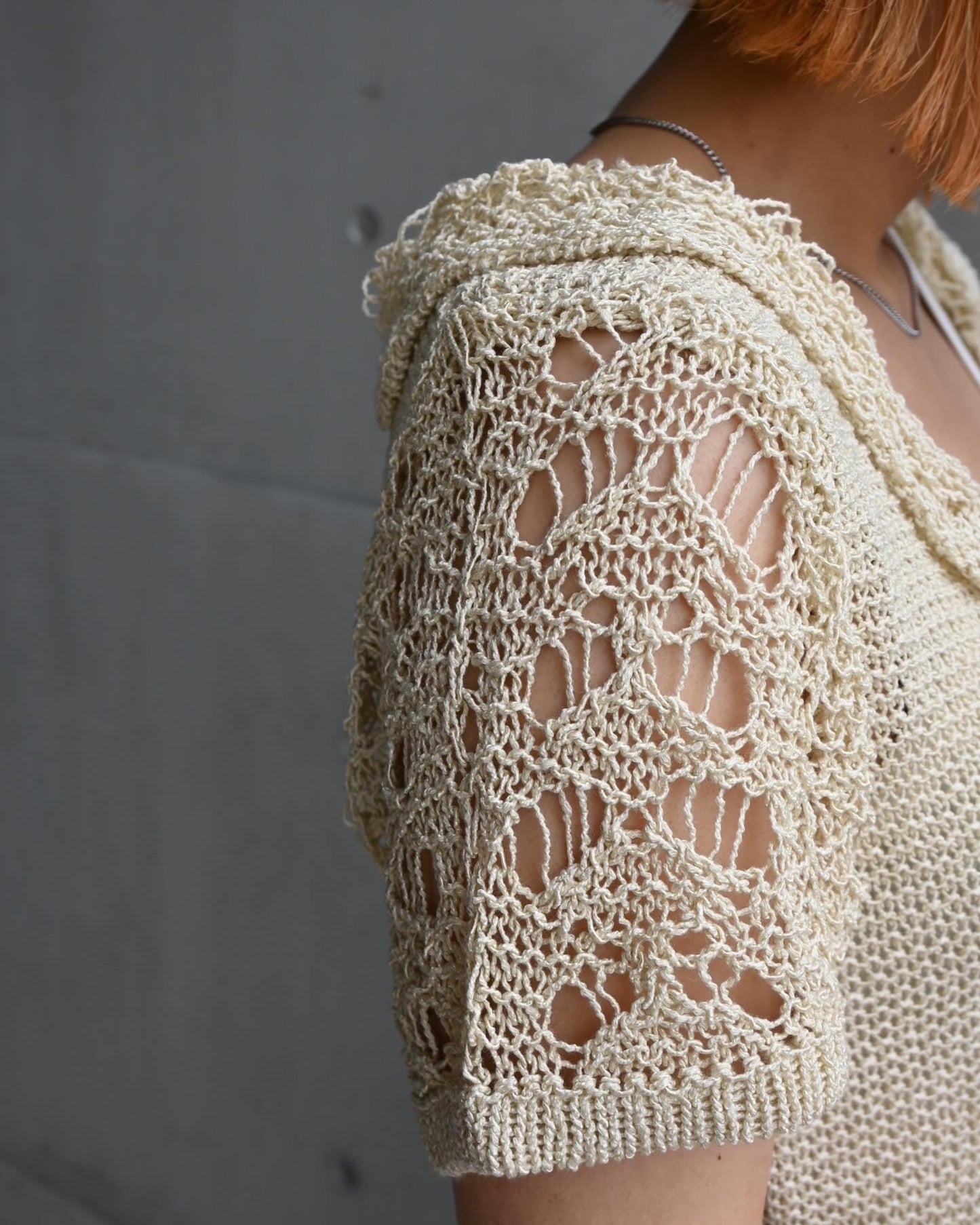 CROPPED CROCHET KNIT TOPS
