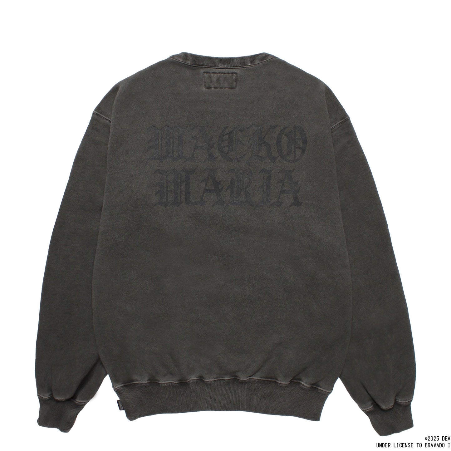 DEATH ROW RECORDS / WASHED MIDDLE WEIGHT CREW NECK SWEAT SHIRT