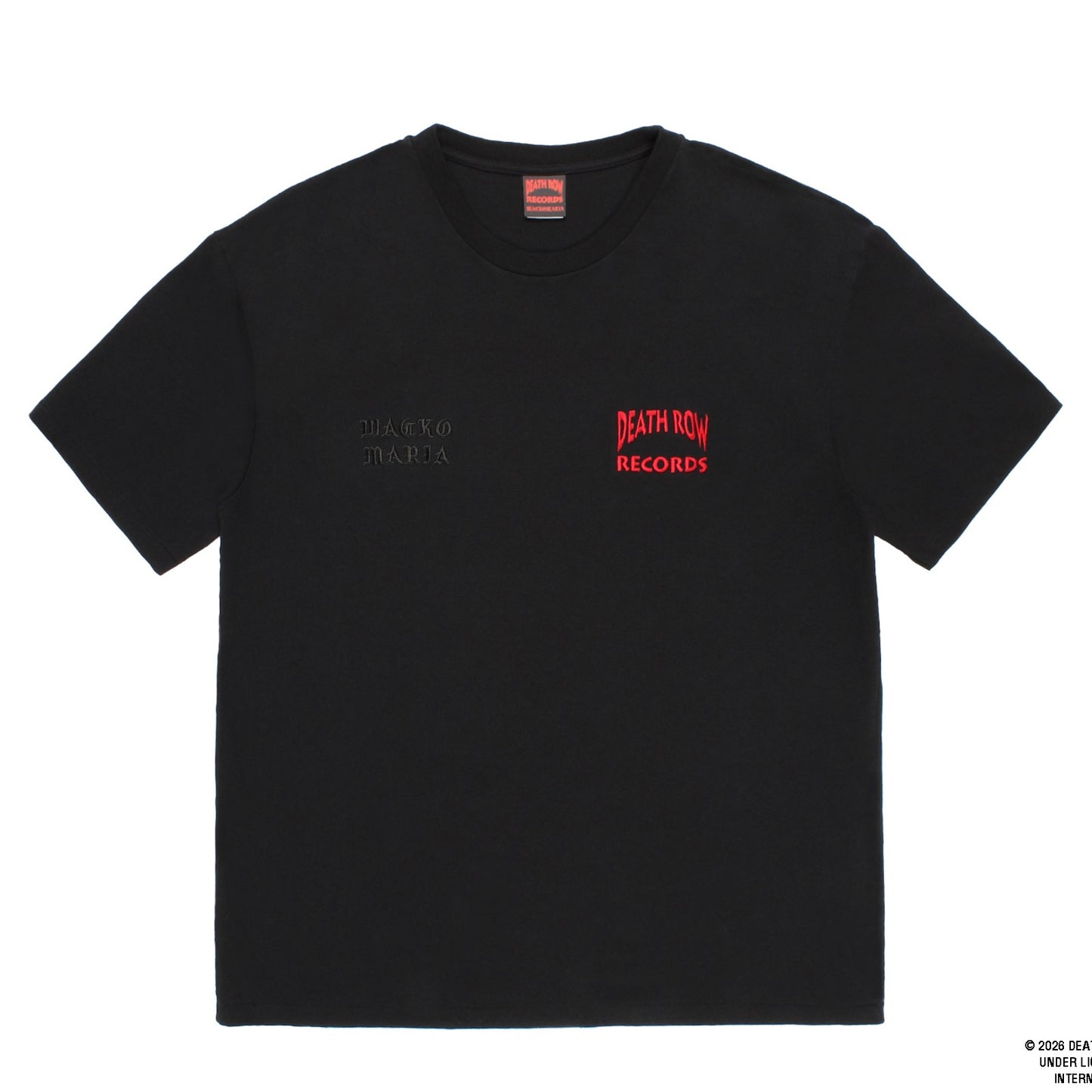 DEATH ROW RECORDS / WASHED HEAVY WEIGHT CREW NECK T-SHIRT