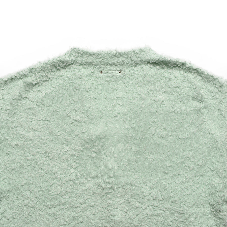 Shaggy Cotton Knit Cardigan