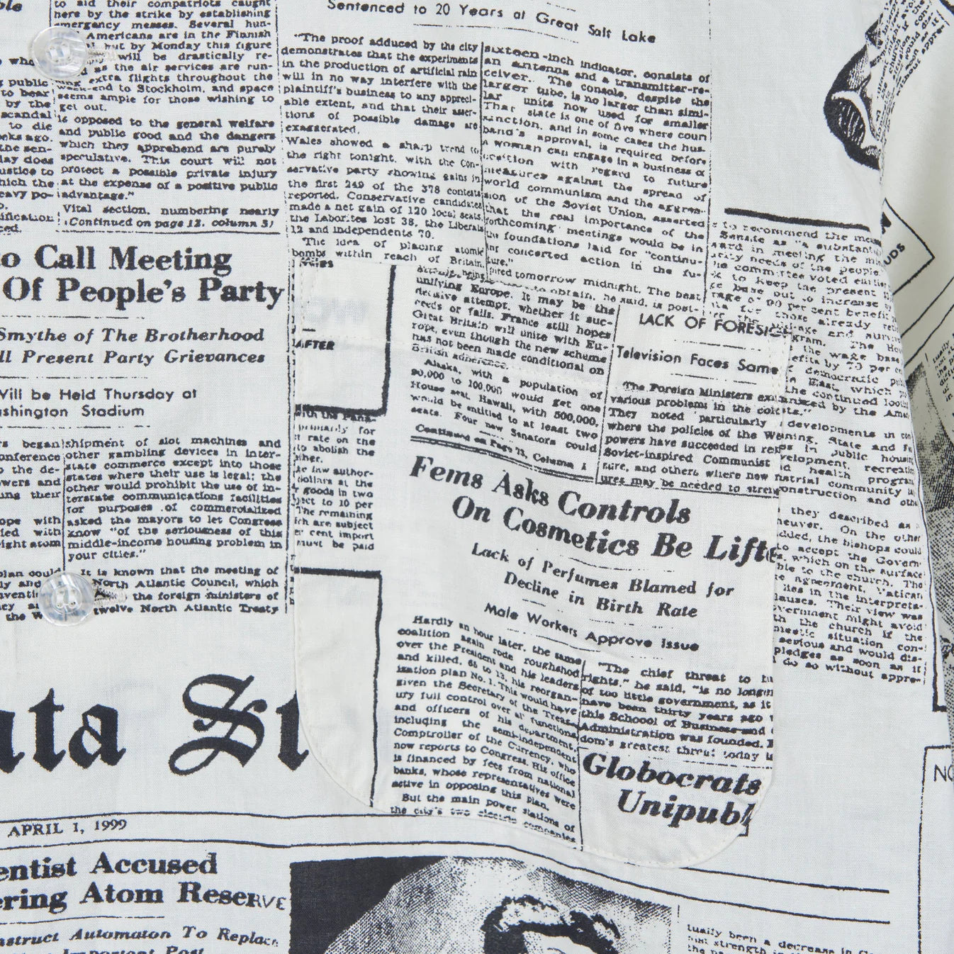 NEWS PAPER S/S SHIRT