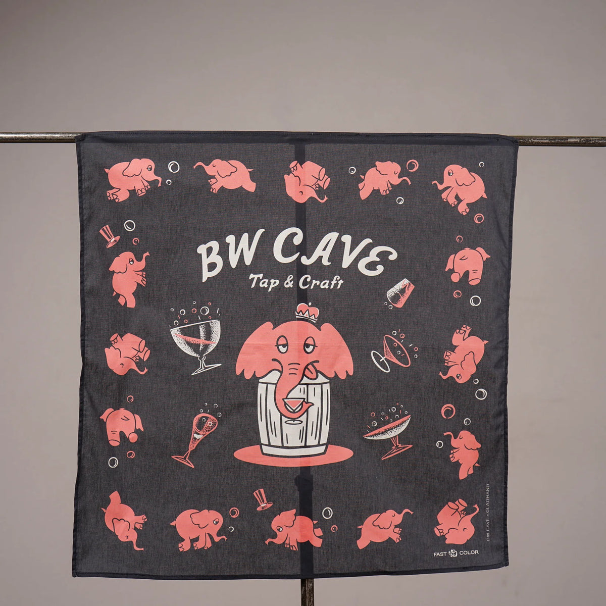 BW CAVE × GLADHAND - Pink Elephants band anna "Elephant Brand"