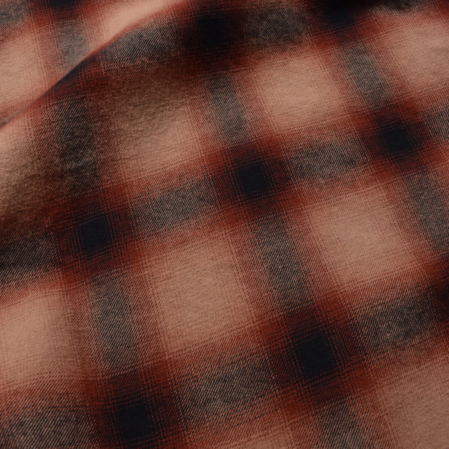 C.Flannel Ombre Open Collar SH