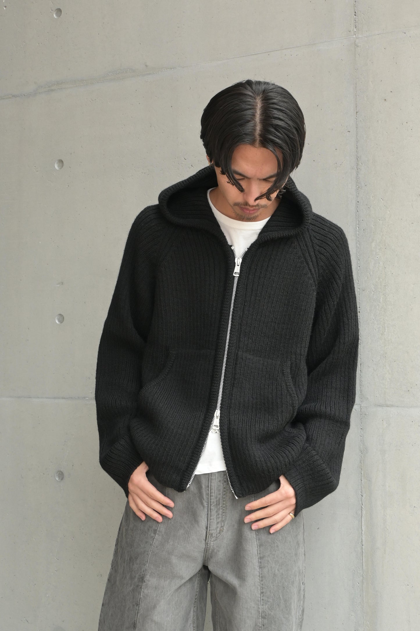 MELTON HOODED WORK COAT 17397