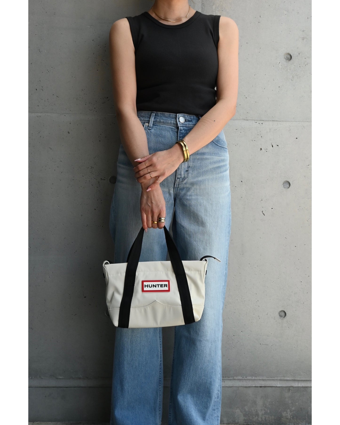 ナイロンミニ トップクロップ トートバッグ