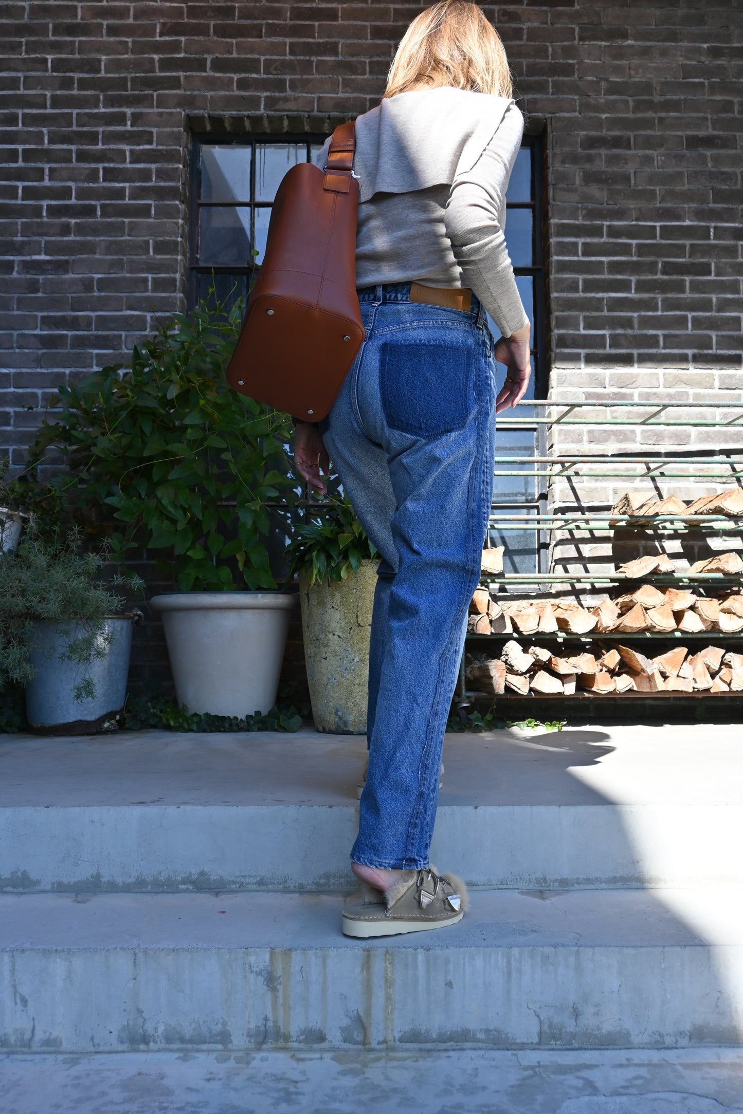 Straight Patch Different Denim