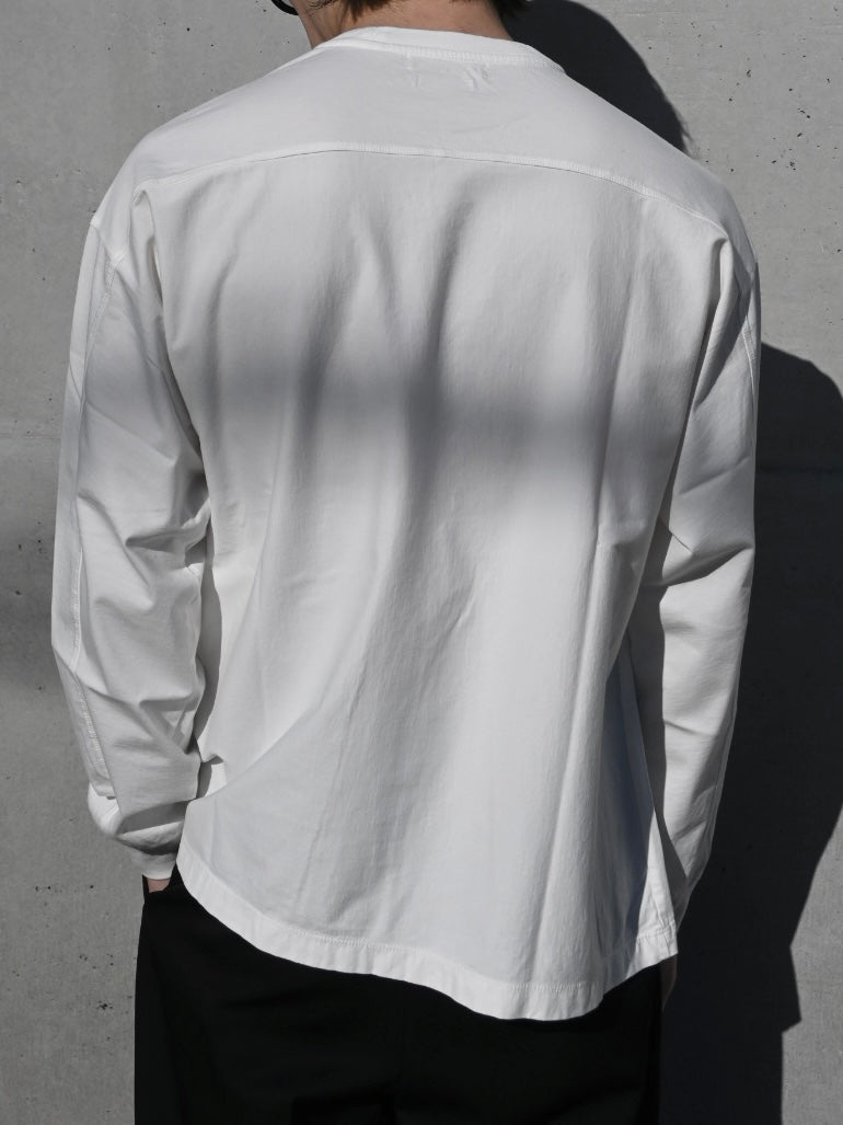 YOKE T-SHIRT LONG SLEEVES WHITE